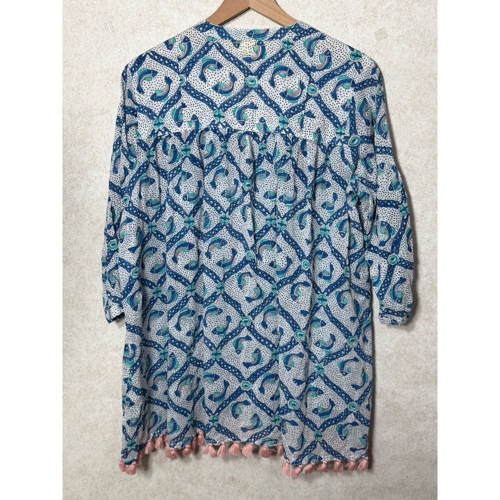 Roller Rabbit Blue and Pink Tunic - Picture 7 of 7